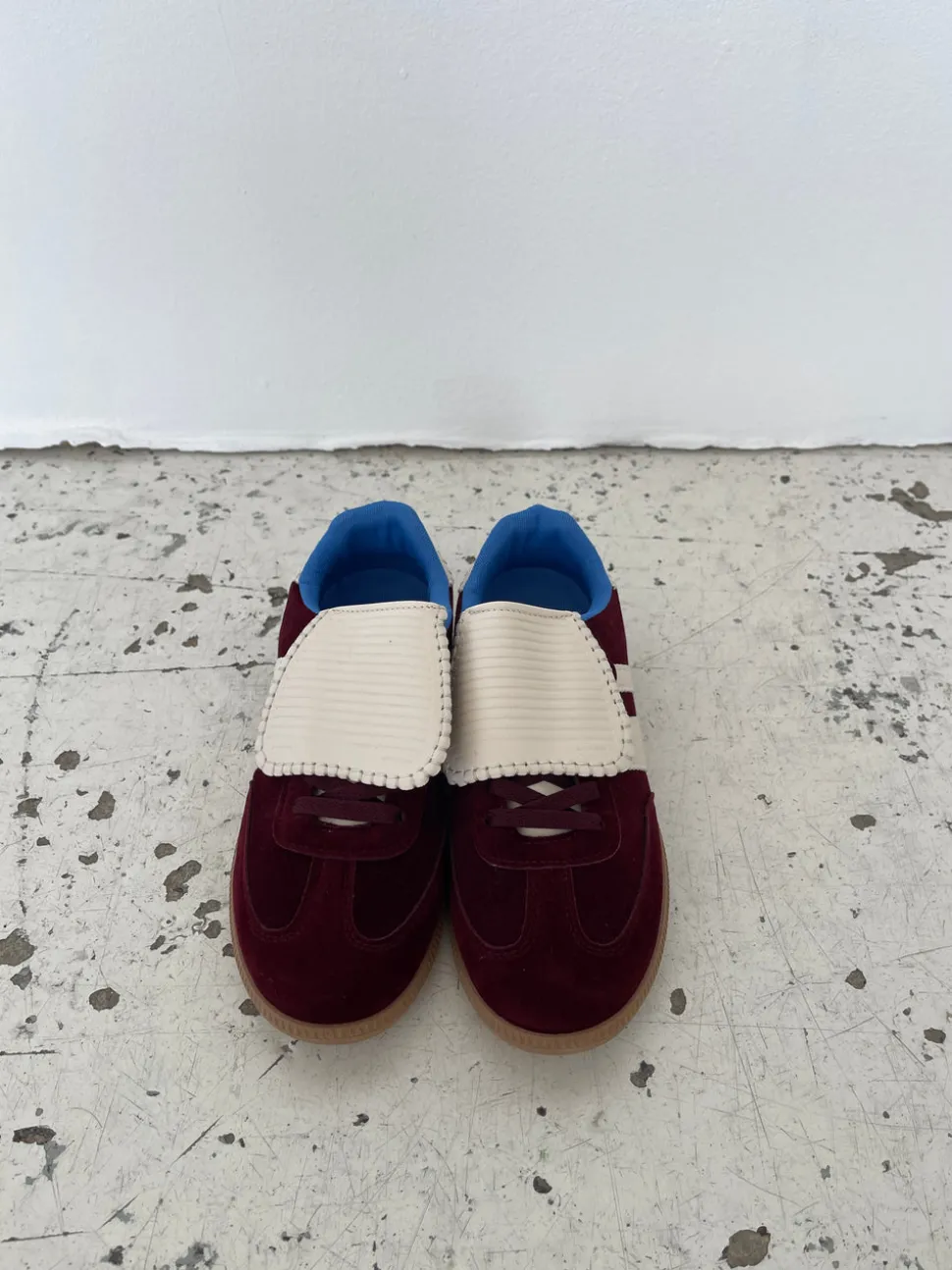 Astana sneakers med kappe - Vinrød