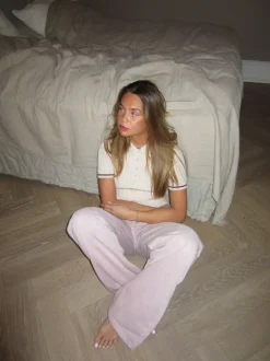 Audrey jeans - Støvet lyserød