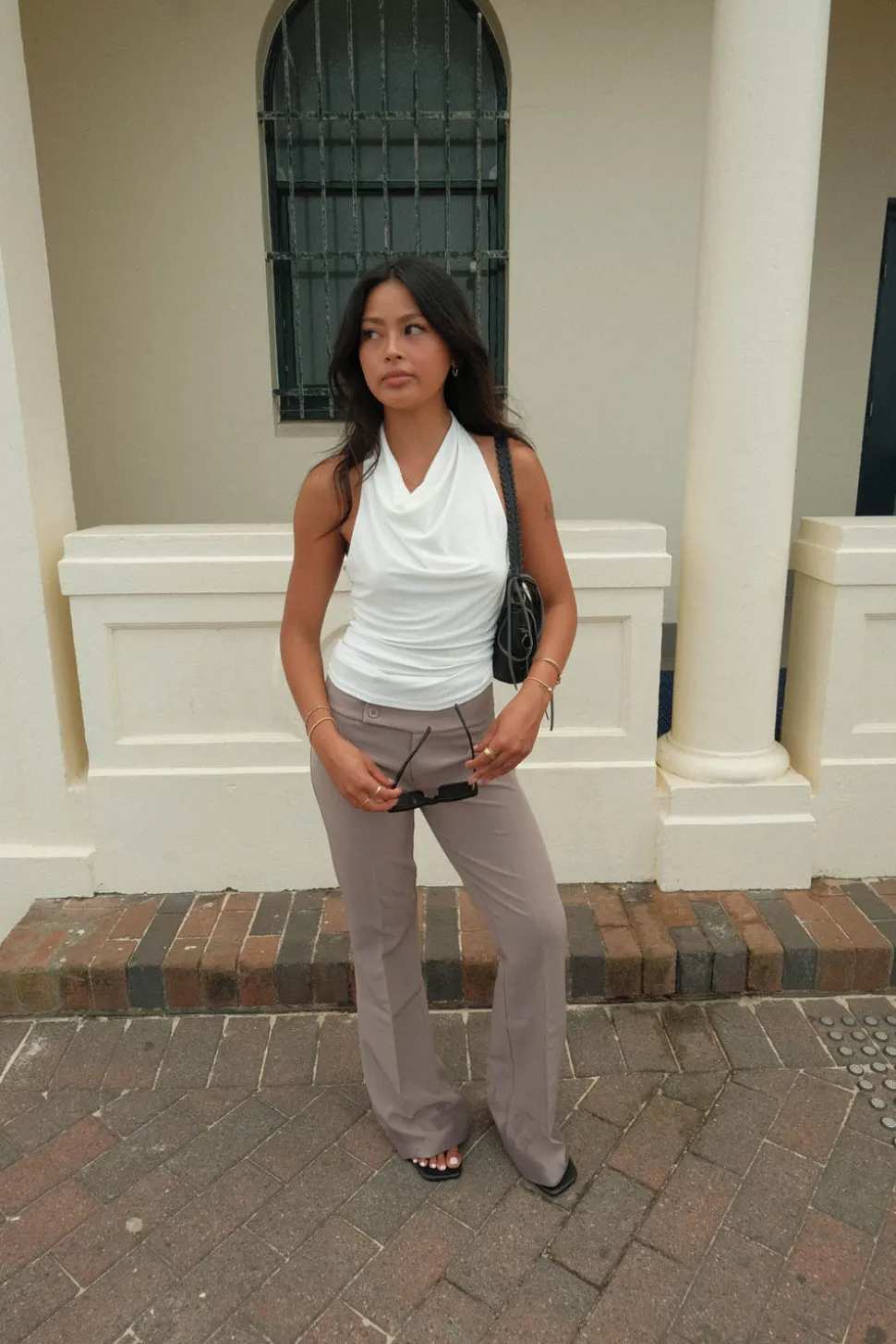 Dora halterneck top - Hvid