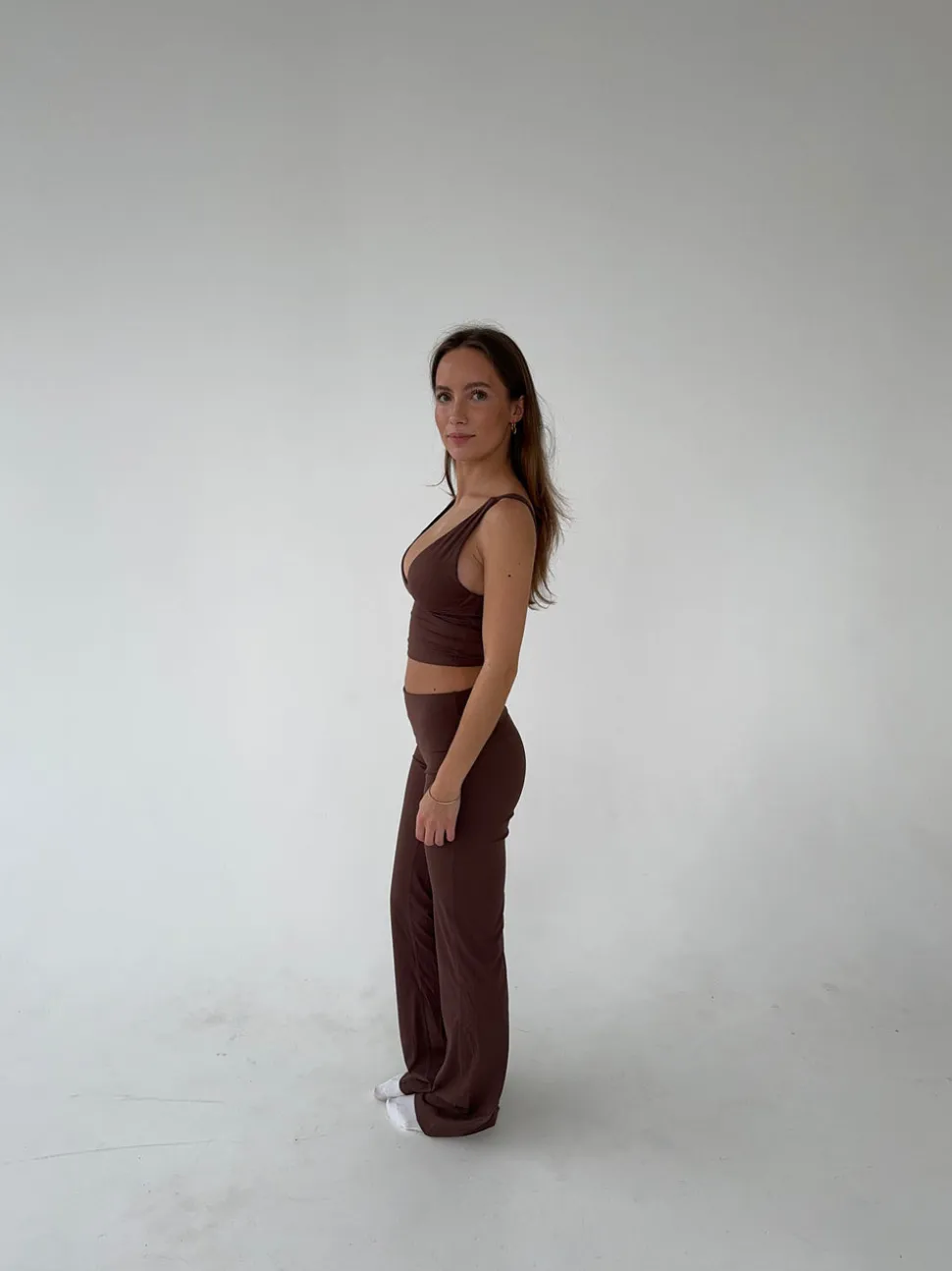Essential flared pants - Espresso