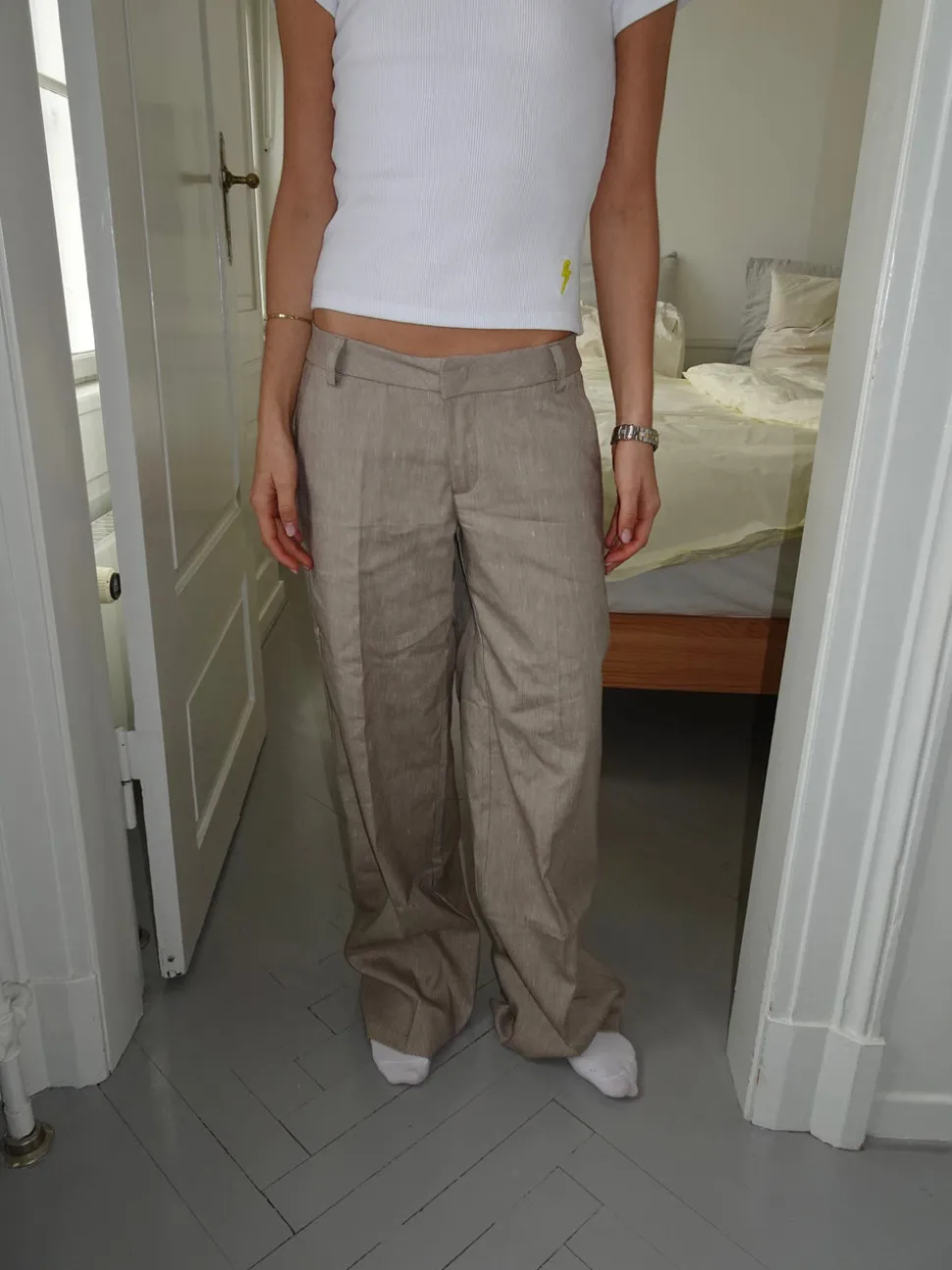 Salva suit bukser - Taupe