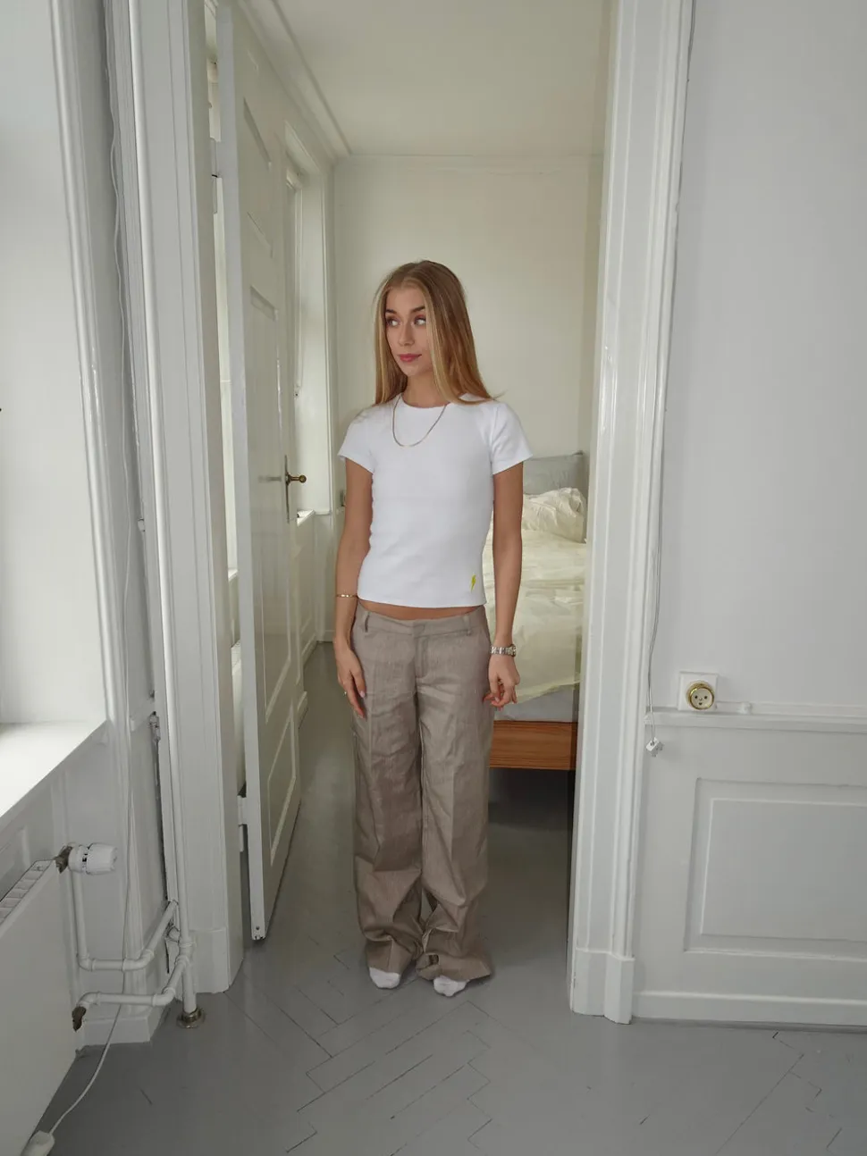 Salva suit bukser - Taupe
