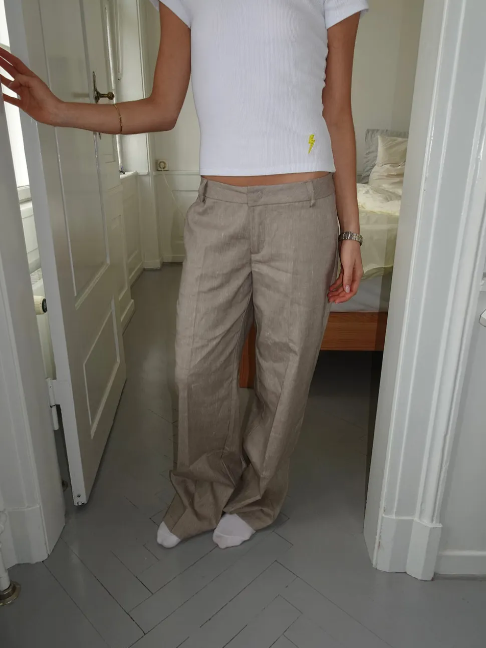Salva suit bukser - Taupe