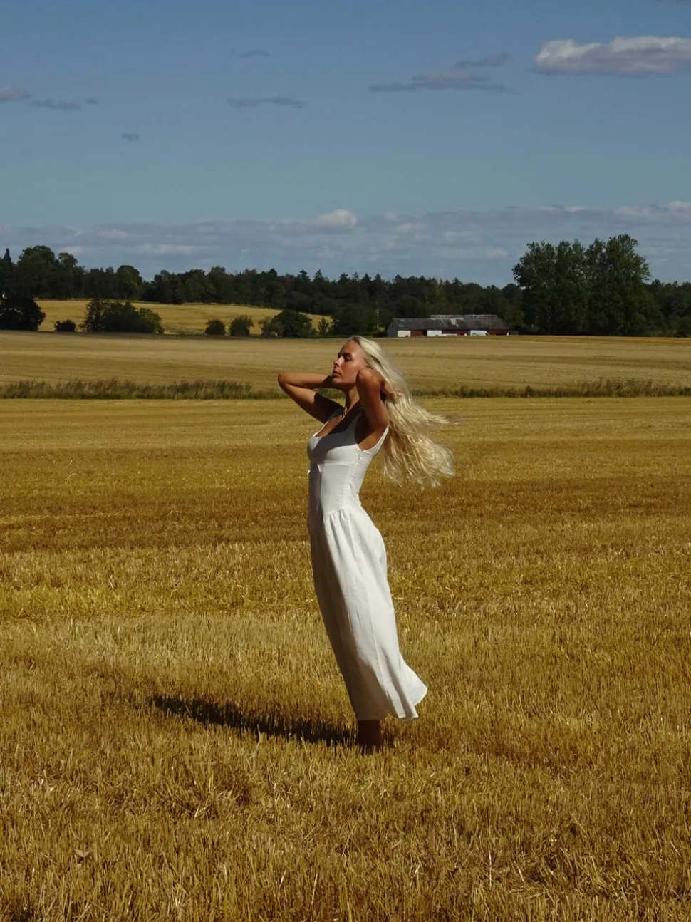 Solia hørkjole - Hvid