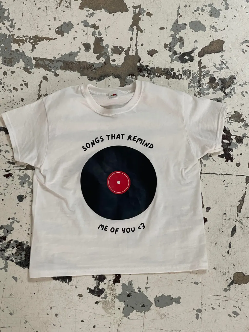 Songs that remind me baby tee - Hvid