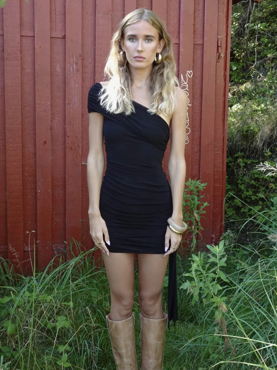 Tara minikjole - Sort