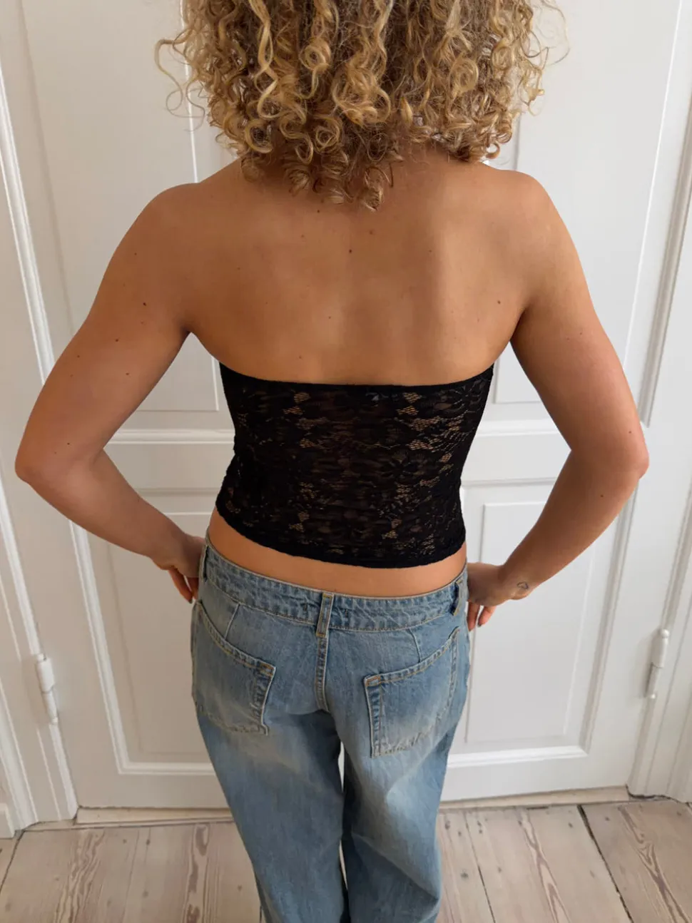 Zera tubetop i blonde - Sort